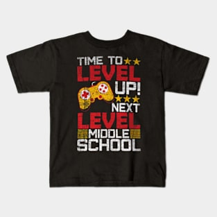 Time To Level Up  School Video  Graduation Kids T-Shirt